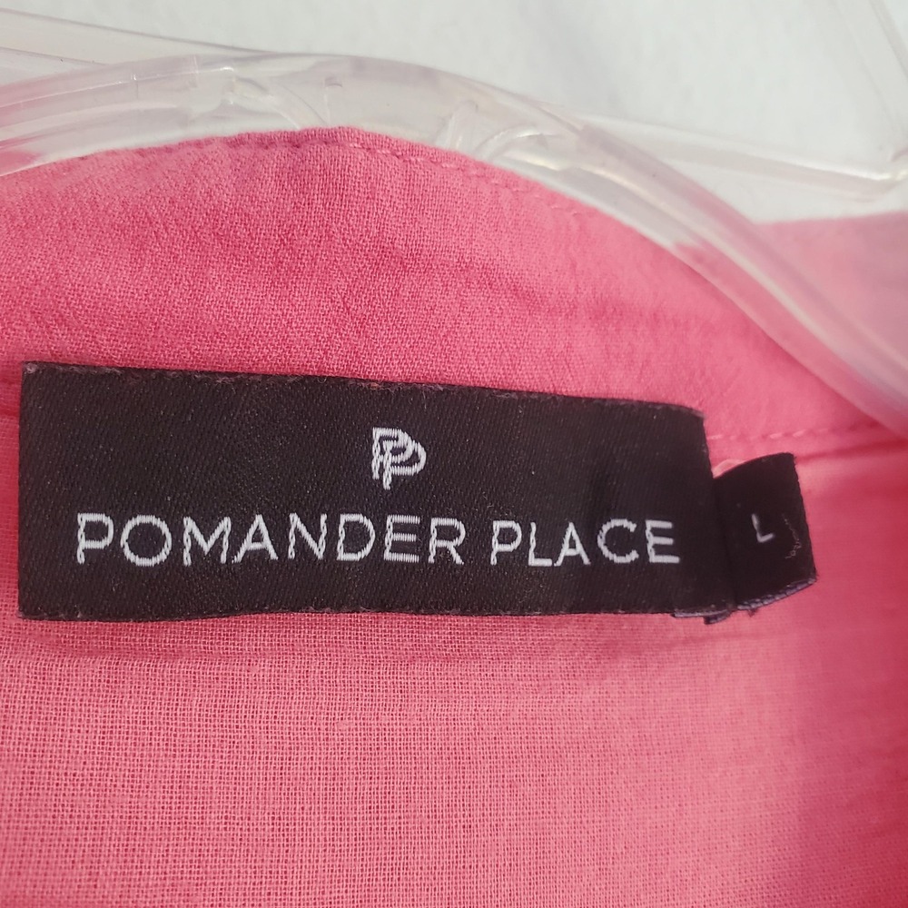 Tuckernuck Pomander Place Dress Women L Pink Lined Beaded Boho Ruffle - Picture 2 of 7